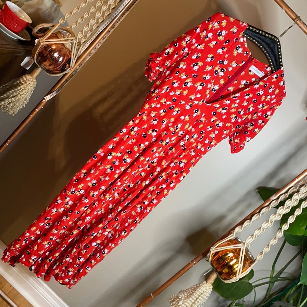 Faithful the brand red floral maxi dress, boho, bohemian